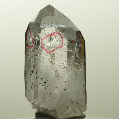 Enhydro Skelett Phantom Amethyst mit Hämatit, 2x Blase Streep Mine, Namibia 44*24*21mm #14873