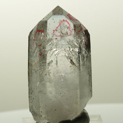 Enhydro Skelett Phantom Amethyst mit Hämatit, 2x Blase Streep Mine, Namibia 44*24*21mm #14873