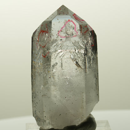 Enhydro Skelett Phantom Amethyst mit Hämatit, 2x Blase Streep Mine, Namibia 44*24*21mm #14873