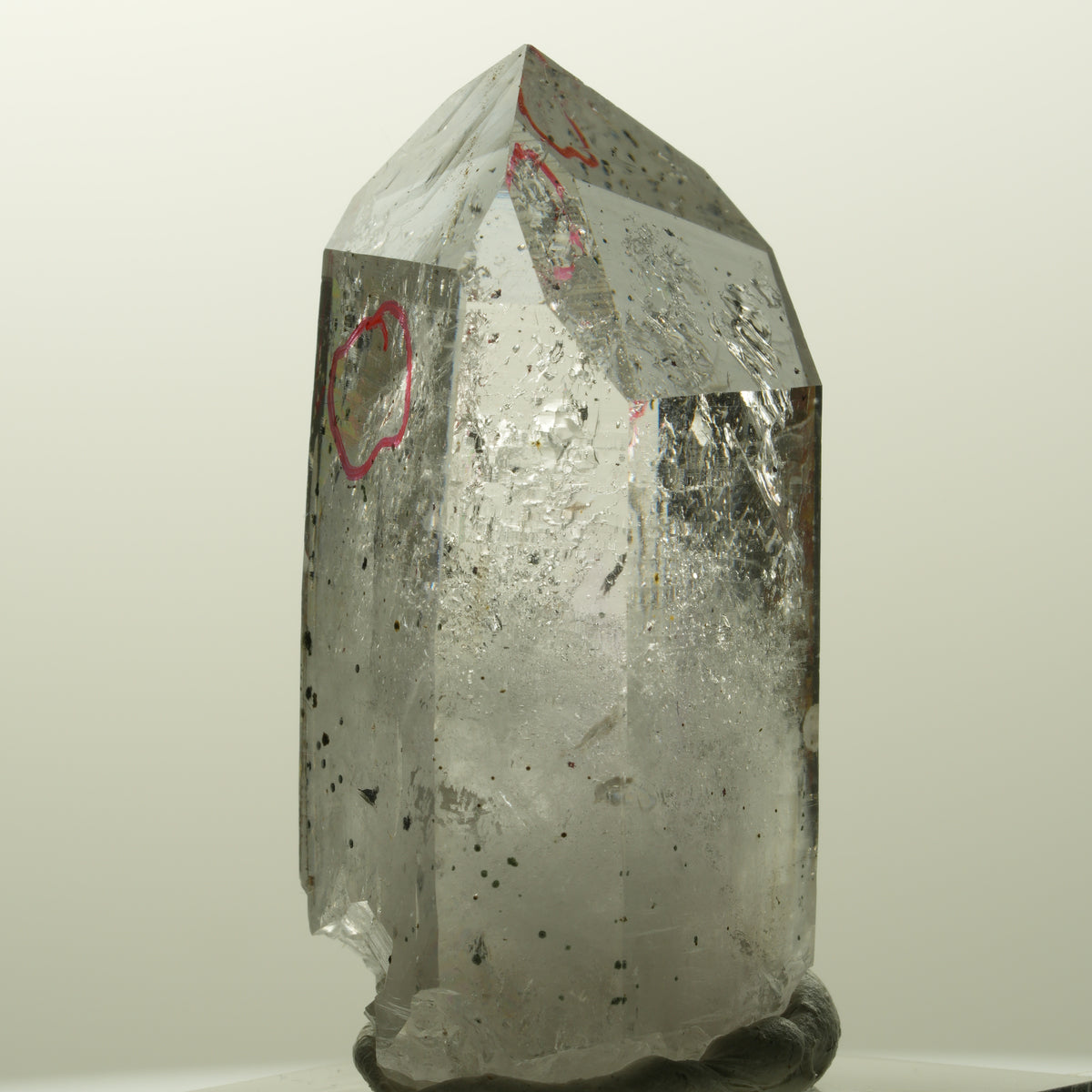 Enhydro Skelett Phantom Amethyst mit Hämatit, 2x Blase Streep Mine, Namibia 44*24*21mm #14873