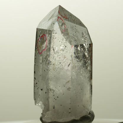 Enhydro Skelett Phantom Amethyst mit Hämatit, 2x Blase Streep Mine, Namibia 44*24*21mm #14873