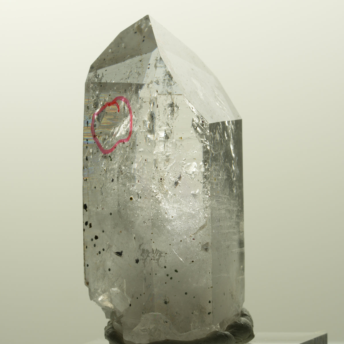 Enhydro Skelett Phantom Amethyst mit Hämatit, 2x Blase Streep Mine, Namibia 44*24*21mm #14873