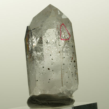 Enhydro Skelett Phantom Amethyst mit Hämatit, 2x Blase Streep Mine, Namibia 44*24*21mm #14873