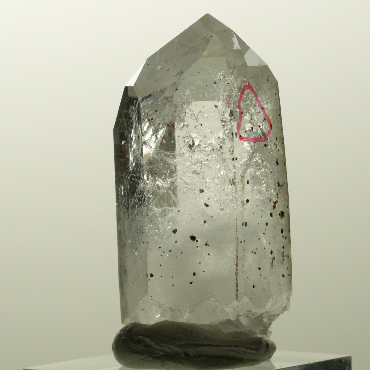 Enhydro Skelett Phantom Amethyst mit Hämatit, 2x Blase Streep Mine, Namibia 44*24*21mm #14873