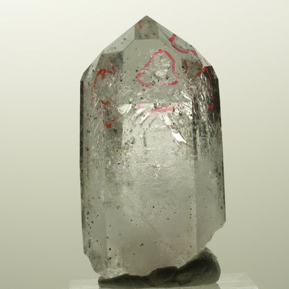 Enhydro Skelett Phantom Amethyst mit Hämatit, 2x Blase Streep Mine, Namibia 44*24*21mm #14873