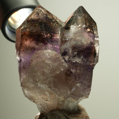 Seltene Skelett Phantom Amethyst Zepter Stufe Brandberg, Namibia 76*54*36mm #14876