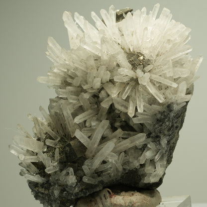 Nadelquarz-Kristallstufe auf Erzmatrix Madan Ore Field, Rhodope, Bulgaria 85*63*34mm #14879