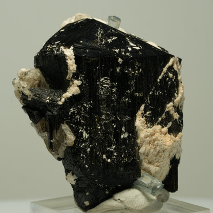 Aquamarin XX, Hyalit Opal, Orthoklas, Schörl Turmalin Erongo, Namibia 49*39*28mm #14887