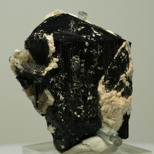 Aquamarin XX, Hyalit Opal, Orthoklas, Schörl Turmalin Erongo, Namibia 49*39*28mm #14887