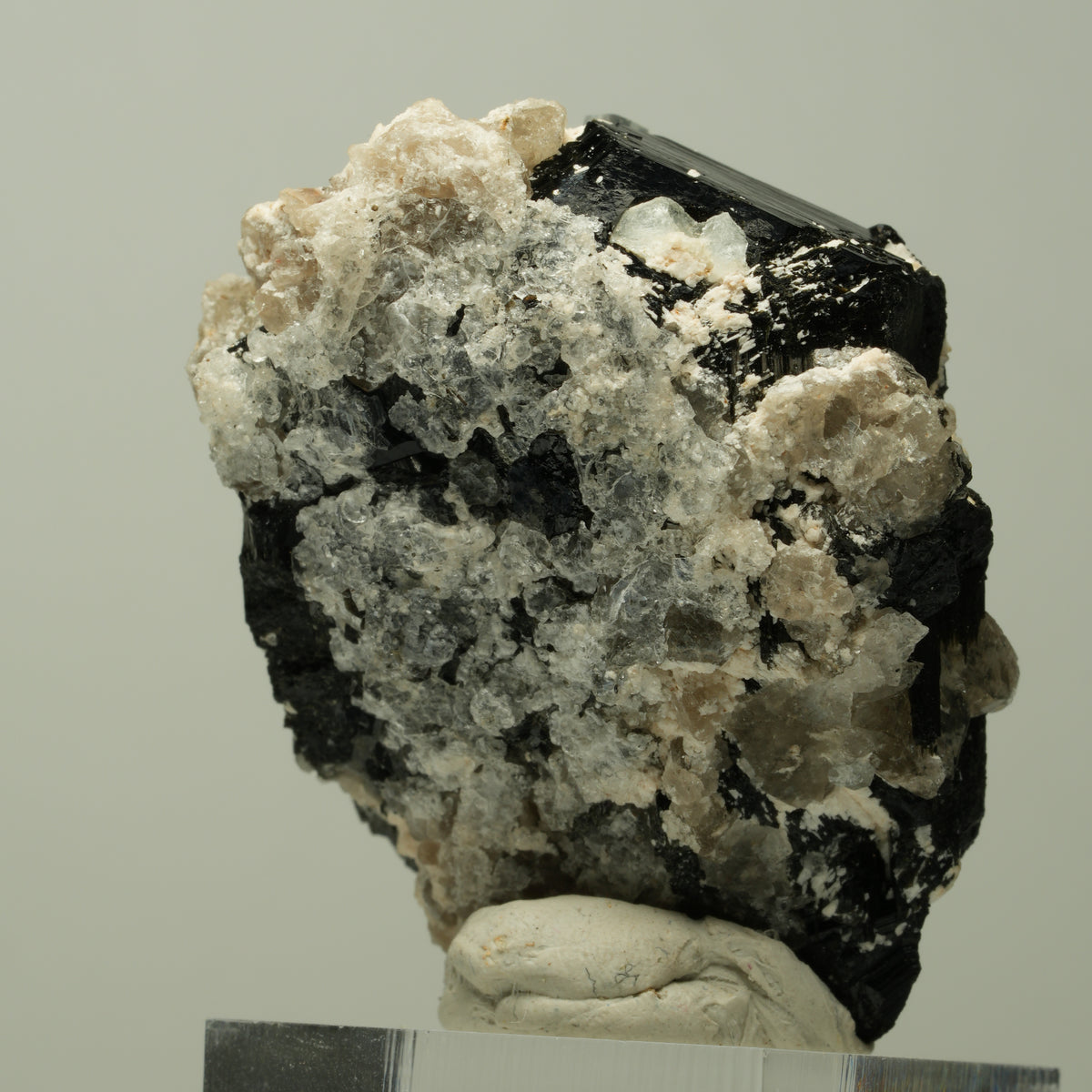 Aquamarin XX, Hyalit Opal, Orthoklas, Schörl Turmalin Erongo, Namibia 49*39*28mm #14887