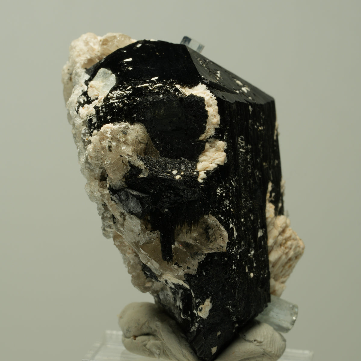 Aquamarin XX, Hyalit Opal, Orthoklas, Schörl Turmalin Erongo, Namibia 49*39*28mm #14887