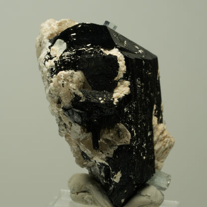 Aquamarin XX, Hyalit Opal, Orthoklas, Schörl Turmalin Erongo, Namibia 49*39*28mm #14887