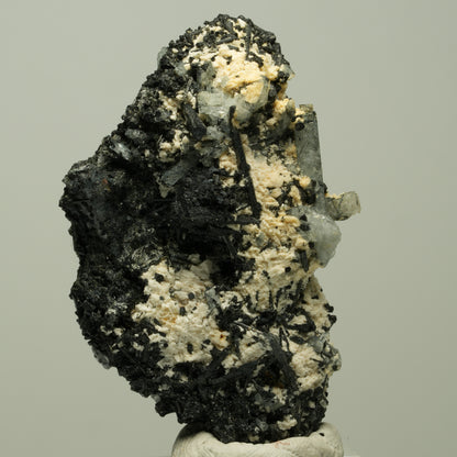 Seltene Aquamarin XX, Orthoklas auf Schörl Turmalin Erongo, Namibia 57*37*21mm #14888
