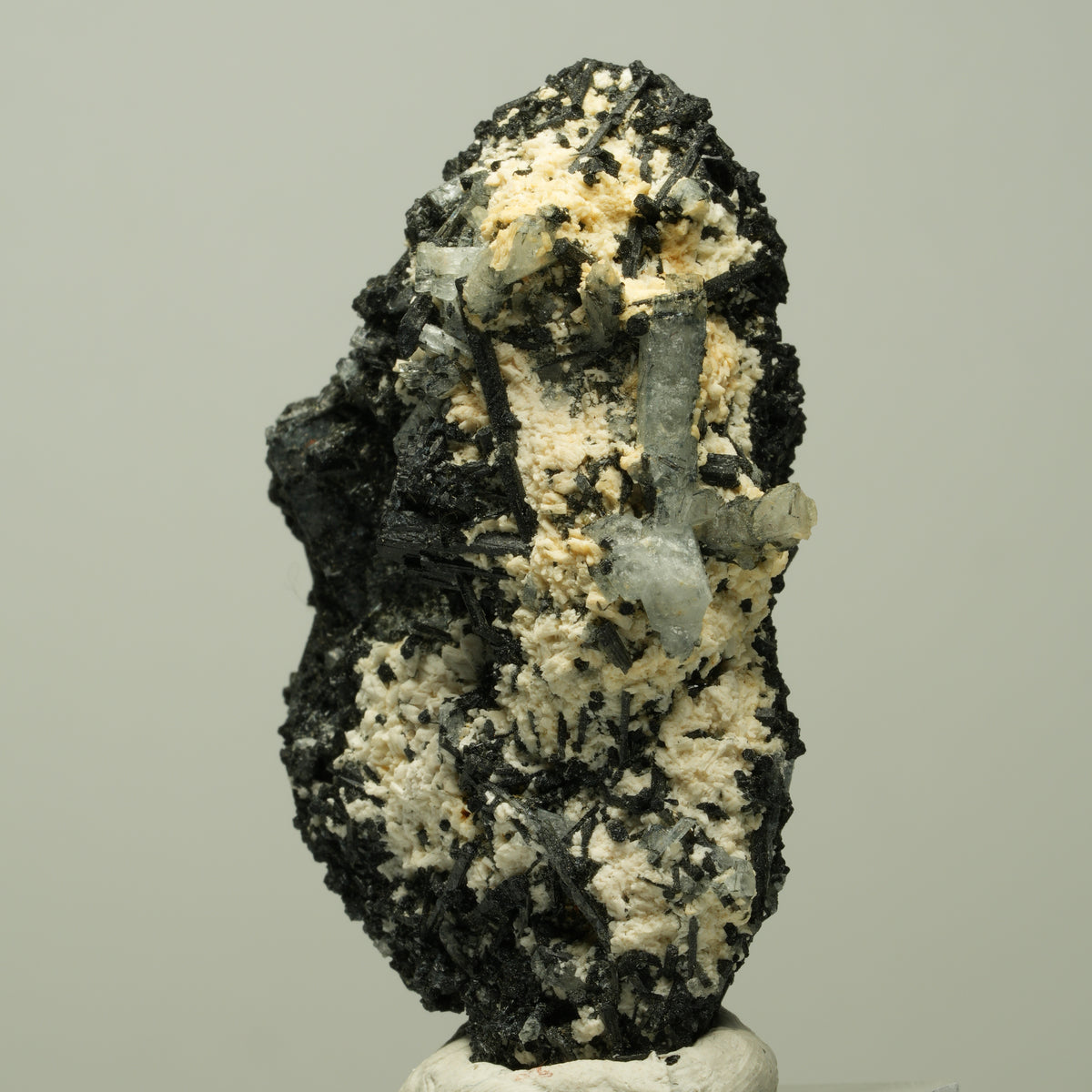 Seltene Aquamarin XX, Orthoklas auf Schörl Turmalin Erongo, Namibia 57*37*21mm #14888