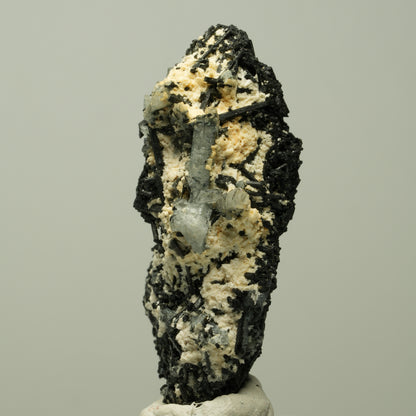 Seltene Aquamarin XX, Orthoklas auf Schörl Turmalin Erongo, Namibia 57*37*21mm #14888