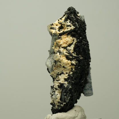 Seltene Aquamarin XX, Orthoklas auf Schörl Turmalin Erongo, Namibia 57*37*21mm #14888