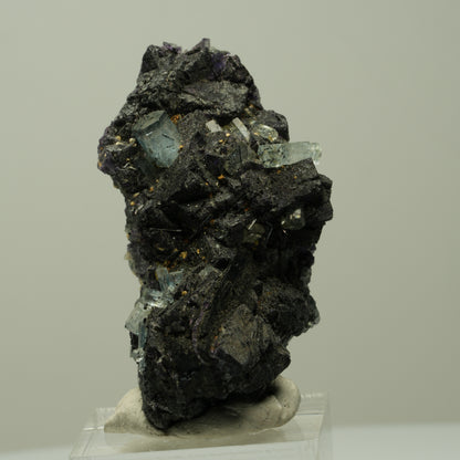 Aquamarin, Fluorit Würfel, Schörl Turmalin, Orthoklas Erongo, Namibia 51*29*26mm #14889