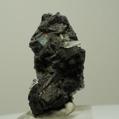 Aquamarin, Fluorit Würfel, Schörl Turmalin, Orthoklas Erongo, Namibia 51*29*26mm #14889