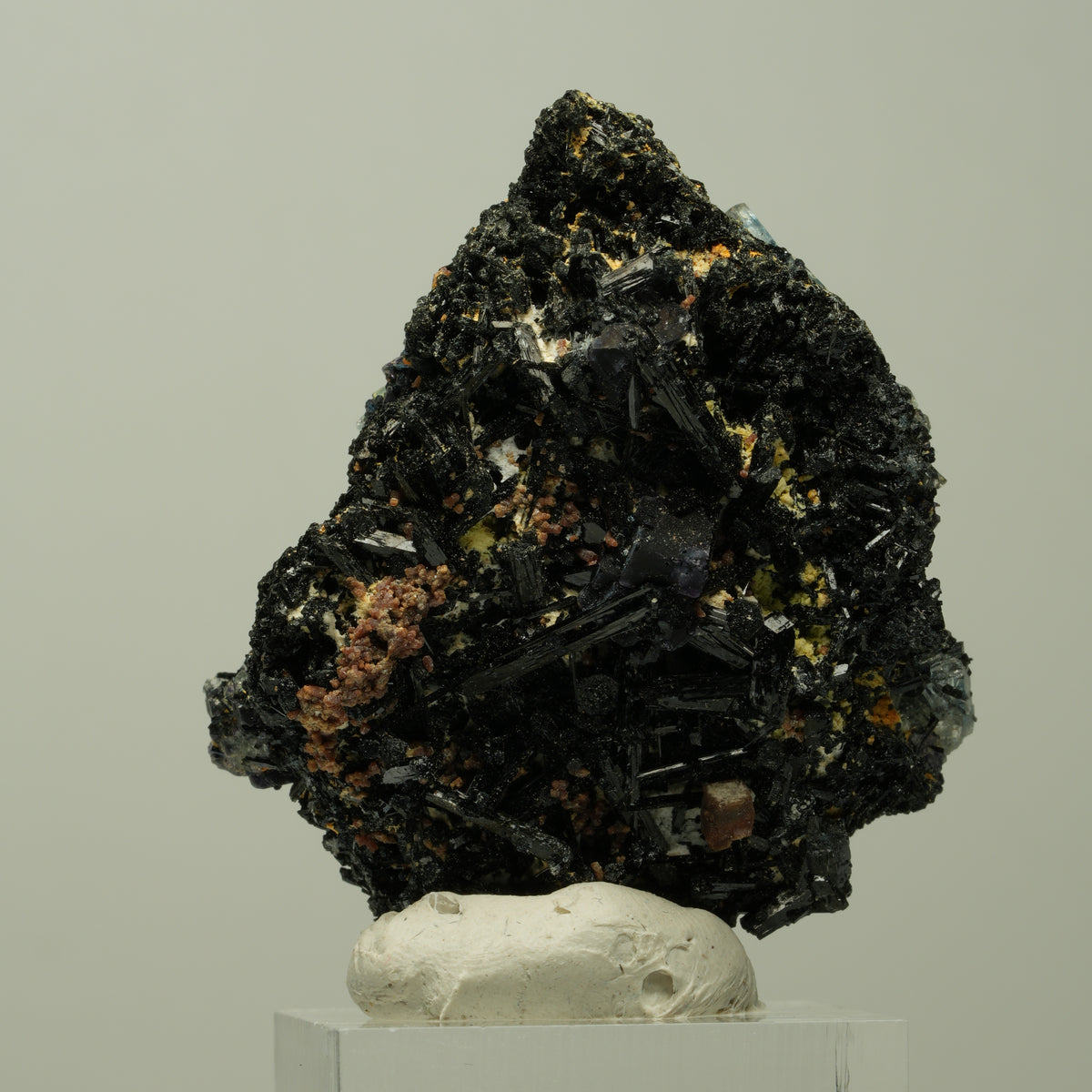 Aquamarin, Fluorit Würfel, Schörl Turmalin, Orthoklas Erongo, Namibia 50*42*25mm #14890