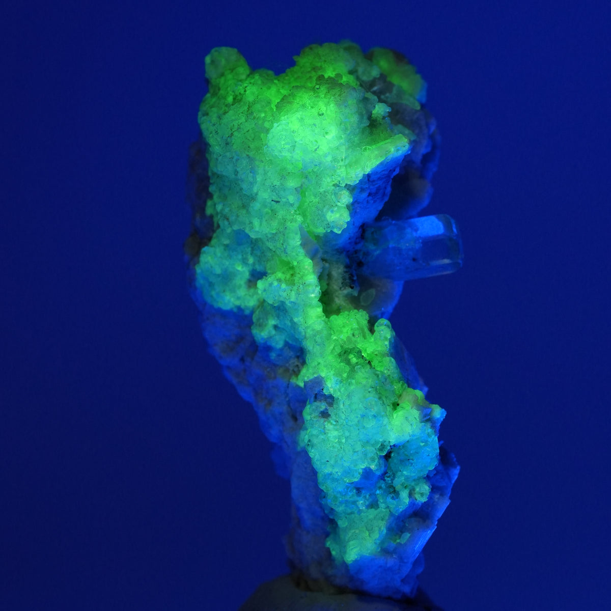 Aquamarin, Hyalit Opal auf Schörl Turmalin, Orthoklas Stufe Erongo, Namibia 48*27*23mm #14891