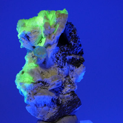 Aquamarin, Hyalit Opal auf Schörl Turmalin, Orthoklas Stufe Erongo, Namibia 48*27*23mm #14891