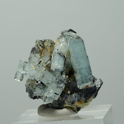 Aquamarin, Fluorit, Schörl Turmalin, Orthoklas, Muskovit Erongo, Namibia 27*22*29mm #14892