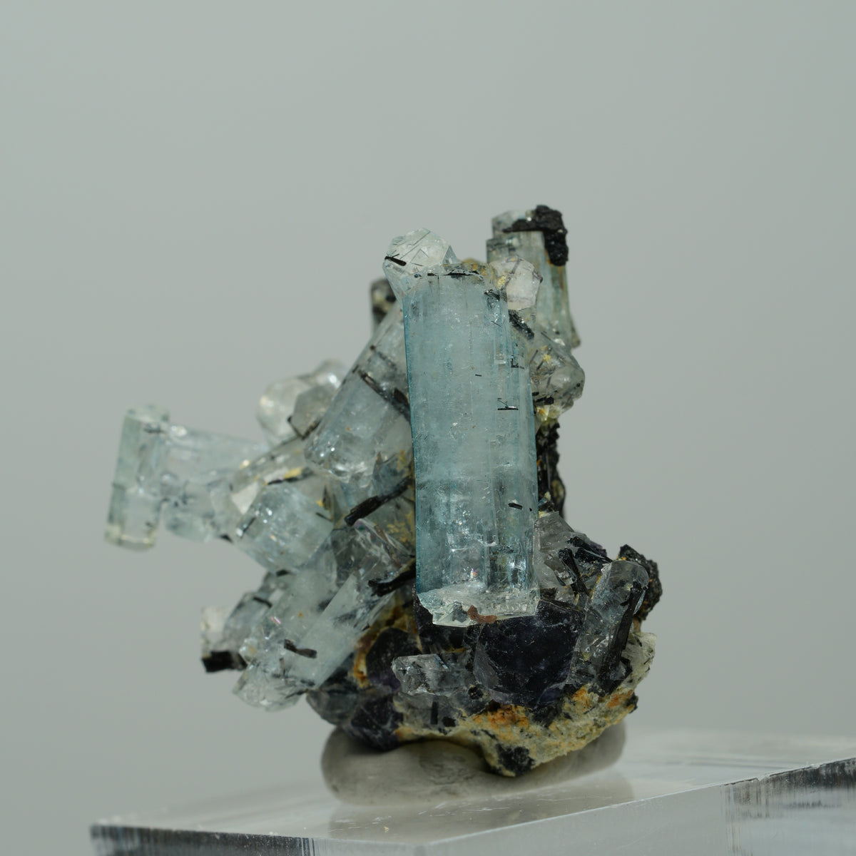 Aquamarin, Fluorit, Schörl Turmalin, Orthoklas, Muskovit Erongo, Namibia 27*22*29mm #14892