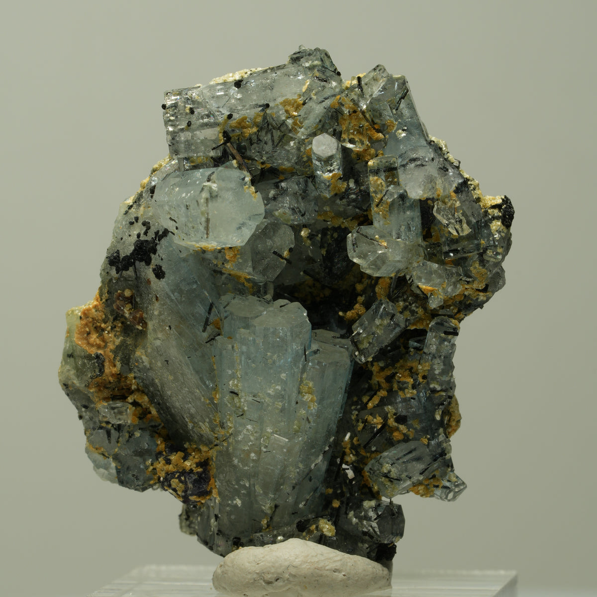 Aquamarin, Fluorit, Schörl Turmalin, Orthoklas, Muskovit Erongo, Namibia 40*33*23mm #14893