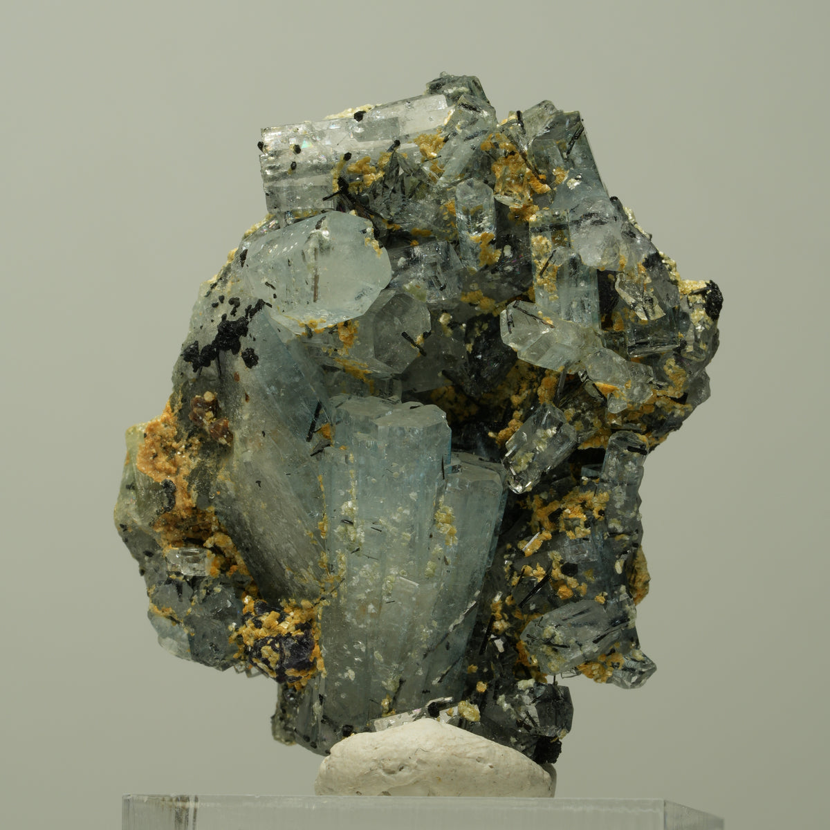 Aquamarin, Fluorit, Schörl Turmalin, Orthoklas, Muskovit Erongo, Namibia 40*33*23mm #14893