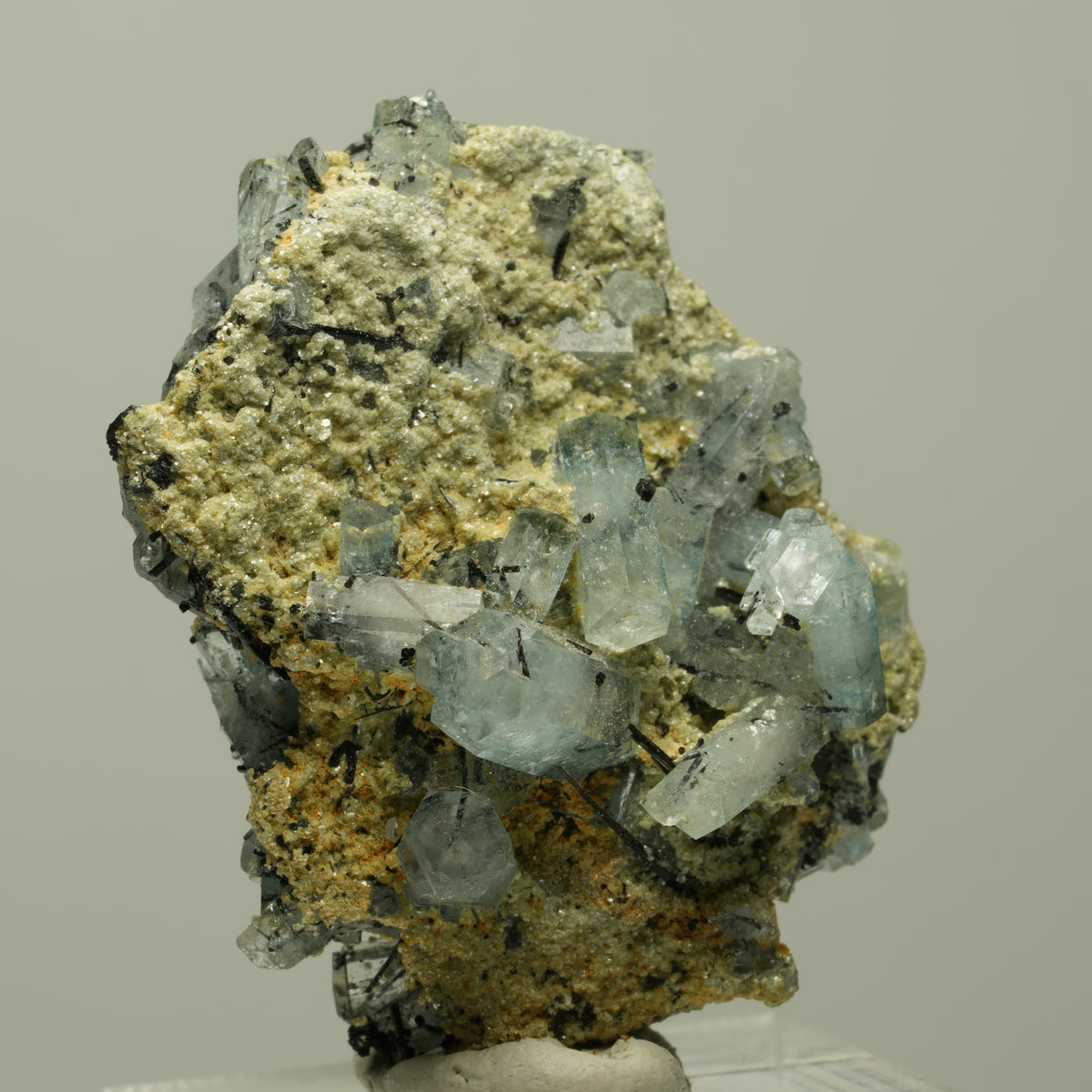Aquamarin, Fluorit, Schörl Turmalin, Orthoklas, Muskovit Erongo, Namibia 40*33*23mm #14893