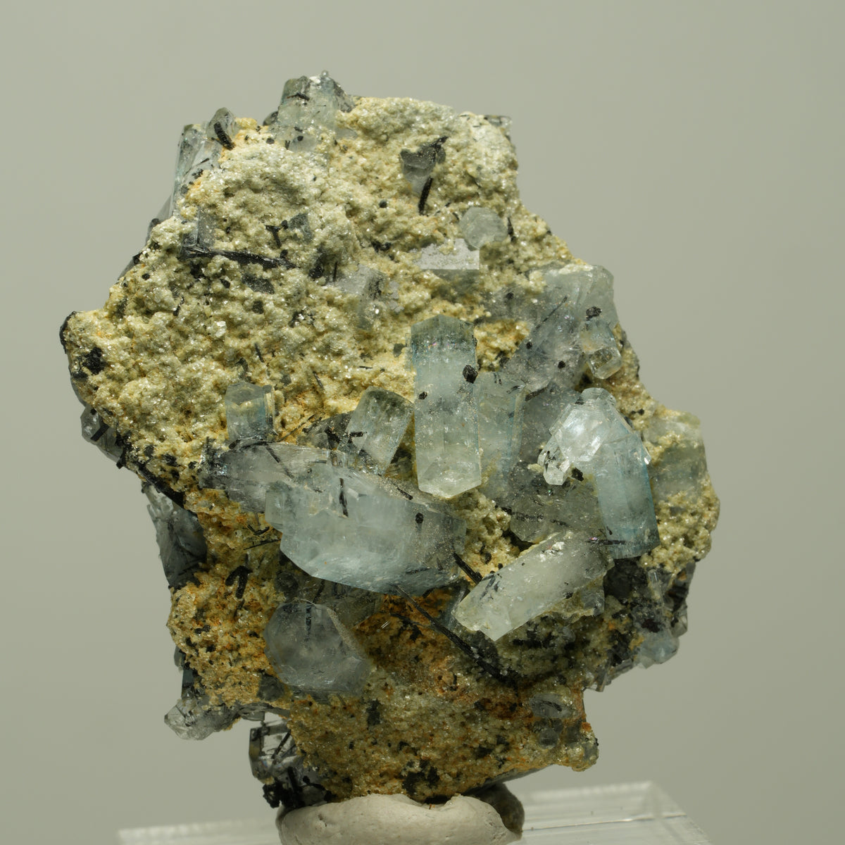 Aquamarin, Fluorit, Schörl Turmalin, Orthoklas, Muskovit Erongo, Namibia 40*33*23mm #14893
