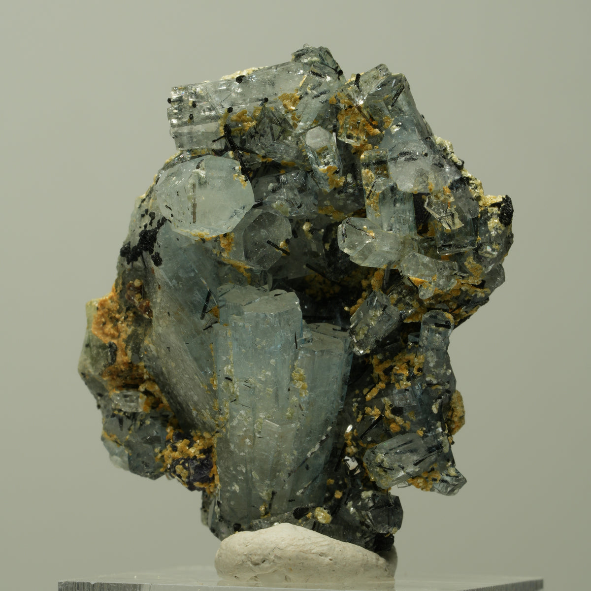 Aquamarin, Fluorit, Schörl Turmalin, Orthoklas, Muskovit Erongo, Namibia 40*33*23mm #14893