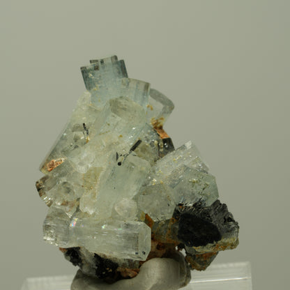 Aquamarin, Schörl Turmalin, Orthoklas, Muskovit Stufe Erongo, Namibia 32*27*22mm #14895