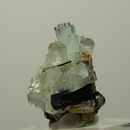 Aquamarin, Schörl Turmalin, Orthoklas, Muskovit Stufe Erongo, Namibia 32*27*22mm #14895