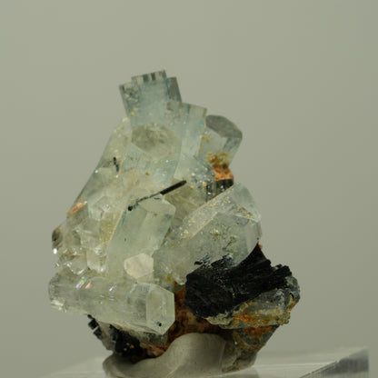 Aquamarin, Schörl Turmalin, Orthoklas, Muskovit Stufe Erongo, Namibia 32*27*22mm #14895