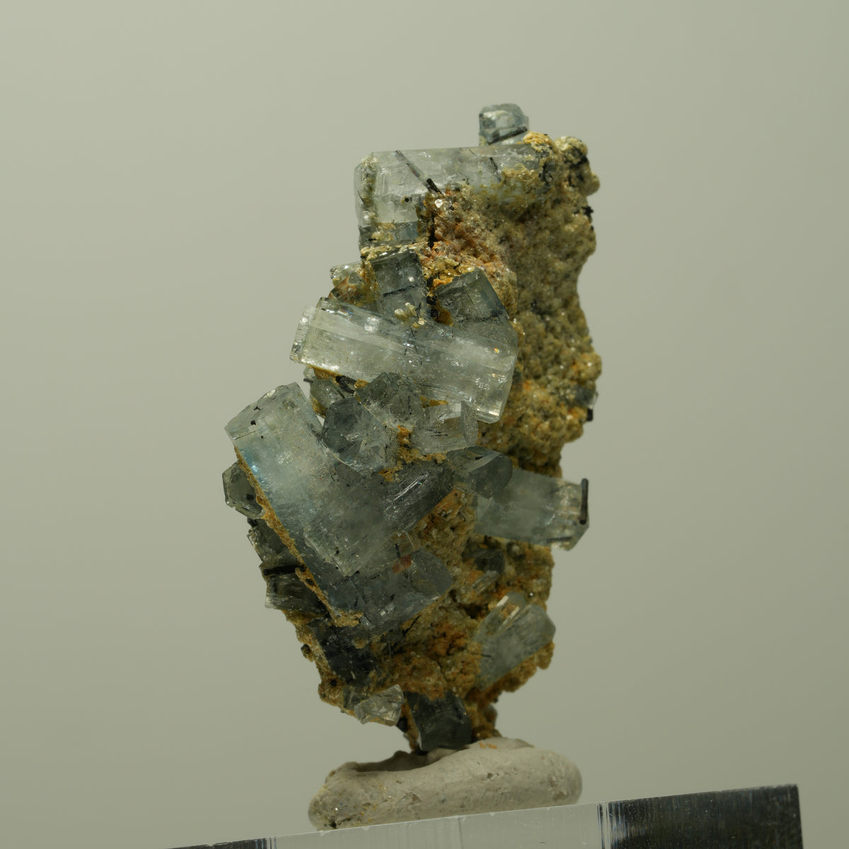 Aquamarin, Fluorit, Schörl Turmalin, Muskovit Stufe Erongo, Namibia 41*26*15mm #14897