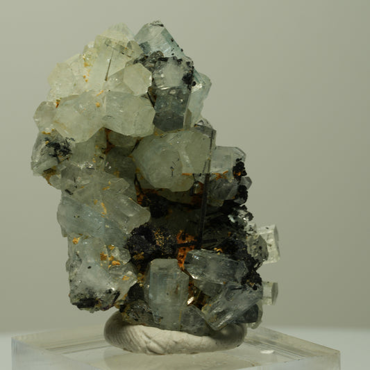 Aquamarin, Fluorit, Schörl Turmalin, Muskovit Stufe Erongo, Namibia 43*31*25mm #14898