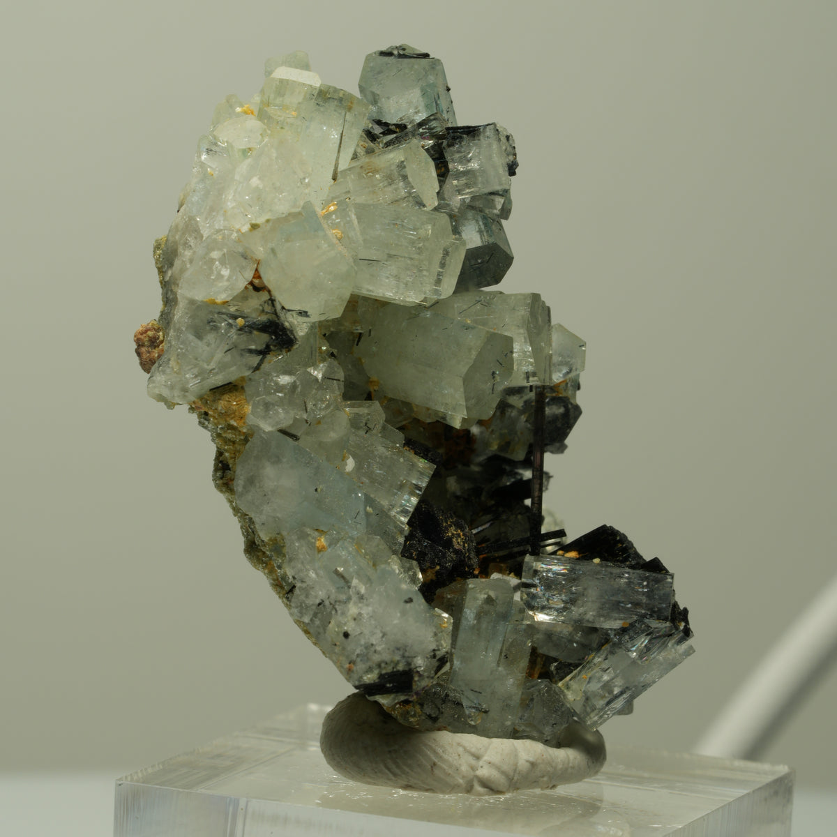 Aquamarin, Fluorit, Schörl Turmalin, Muskovit Stufe Erongo, Namibia 43*31*25mm #14898
