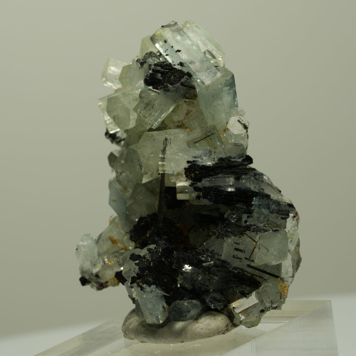 Aquamarin, Fluorit, Schörl Turmalin, Muskovit Stufe Erongo, Namibia 43*31*25mm #14898