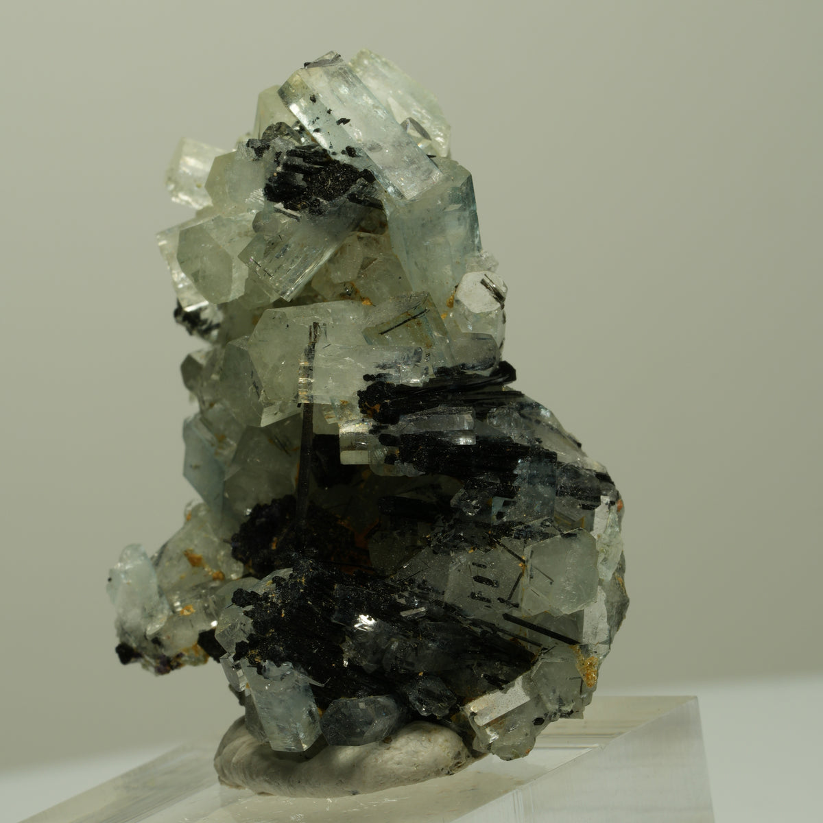 Aquamarin, Fluorit, Schörl Turmalin, Muskovit Stufe Erongo, Namibia 43*31*25mm #14898