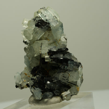 Aquamarin, Fluorit, Schörl Turmalin, Muskovit Stufe Erongo, Namibia 43*31*25mm #14898