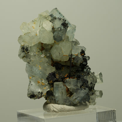 Aquamarin, Fluorit, Schörl Turmalin, Muskovit Stufe Erongo, Namibia 43*31*25mm #14898