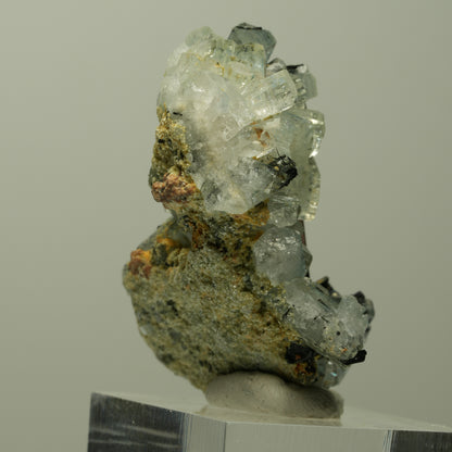 Aquamarin, Fluorit, Schörl Turmalin, Muskovit Stufe Erongo, Namibia 43*31*25mm #14898