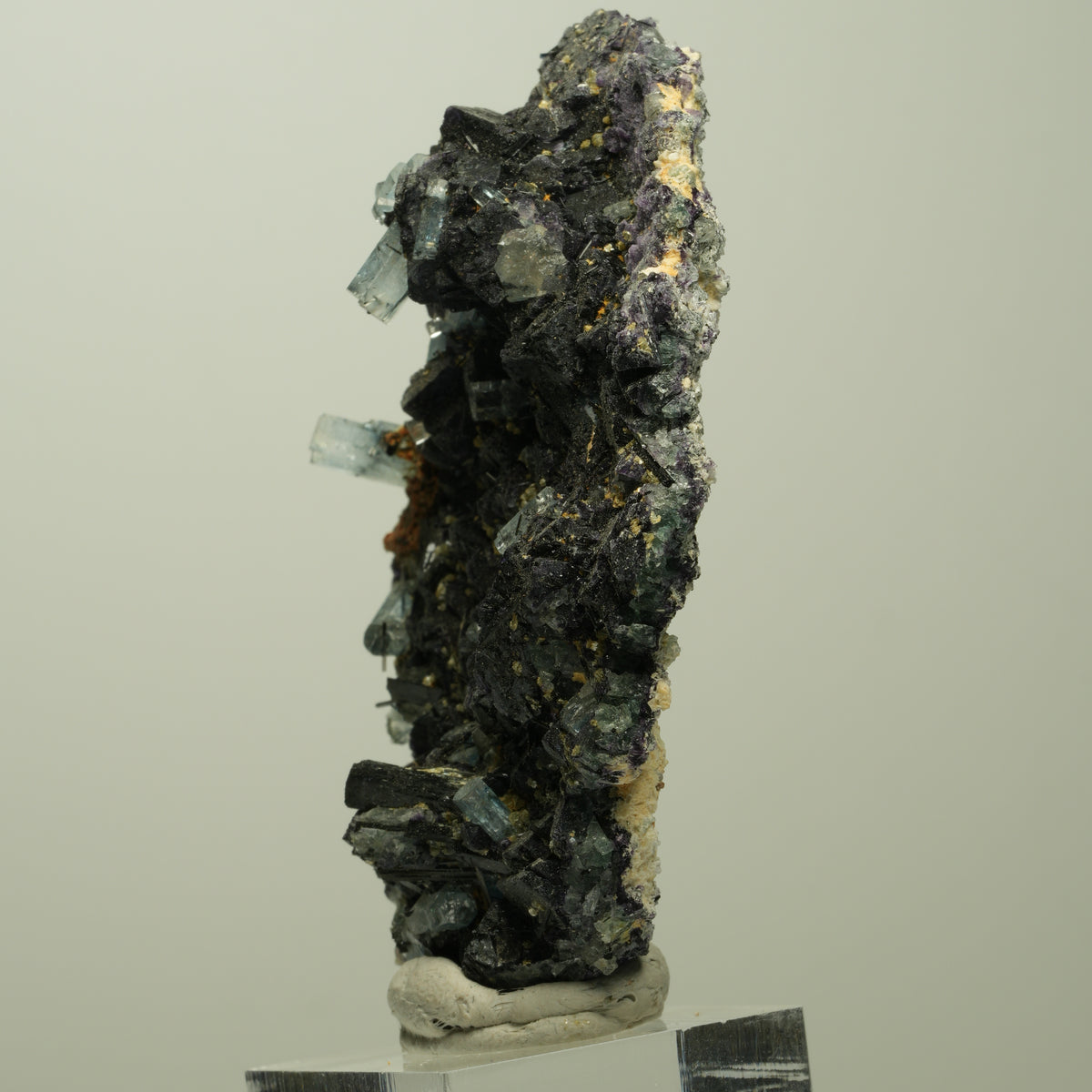 Aquamarin, Fluorit, Schörl Turmalin Orthoklas Muskovit Erongo Namibia 75*52*19mm #14899