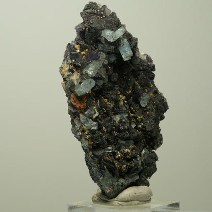 Aquamarin, Fluorit, Schörl Turmalin Orthoklas Muskovit Erongo Namibia 75*52*19mm #14899