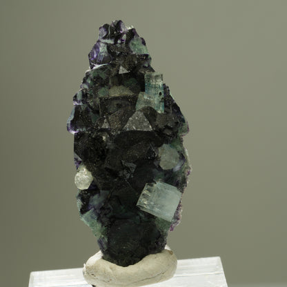 Aquamarin, Fluorit, Schörl Turmalin, Orthoklas Stufe Erongo, Namibia 40*18*15mm #14903