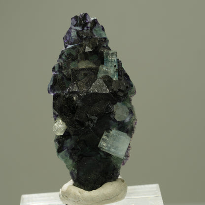 Aquamarin, Fluorit, Schörl Turmalin, Orthoklas Stufe Erongo, Namibia 40*18*15mm #14903