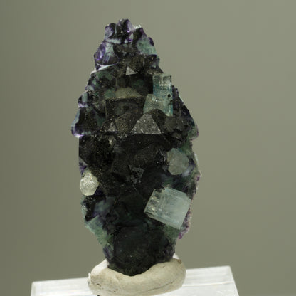 Aquamarin, Fluorit, Schörl Turmalin, Orthoklas Stufe Erongo, Namibia 40*18*15mm #14903