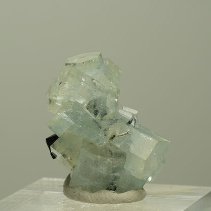 Aquamarin, Fluorit, Schörl Turmalin Stufe Erongo, Namibia 24*16*19mm #14907