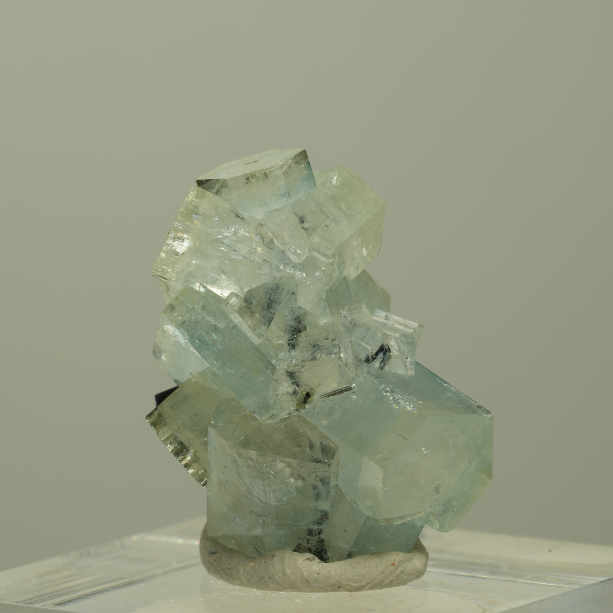 Aquamarin, Fluorit, Schörl Turmalin Stufe Erongo, Namibia 24*16*19mm #14907